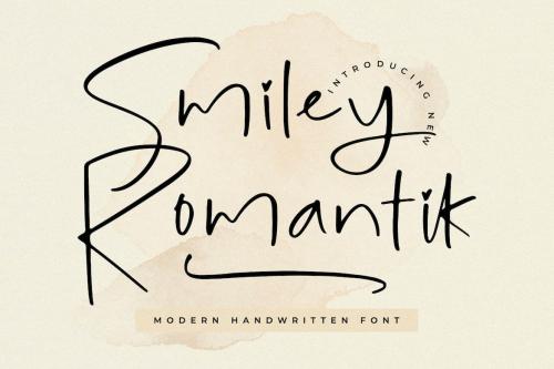 Smiley Romantik Modern Handwritten