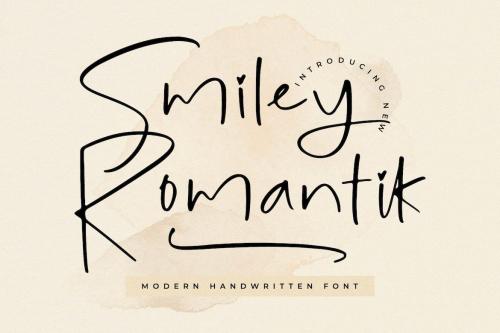 Smiley Romantik Modern Handwritten