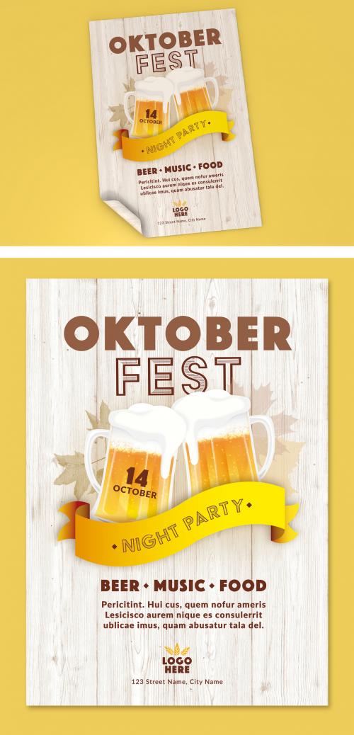 Oktoberfest Event Poster Layout - 282674846