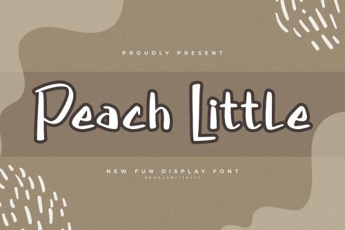 Peach Little New Funt Displat Font