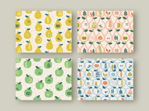 Patterns Set with Apples and Pears - 282888332