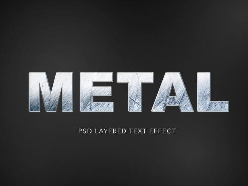 Realistic Metal Texture Text Effect - 283065024