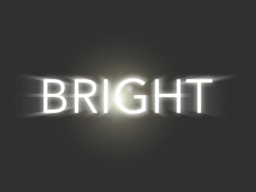 Bright White Light Text Effect - 283066476