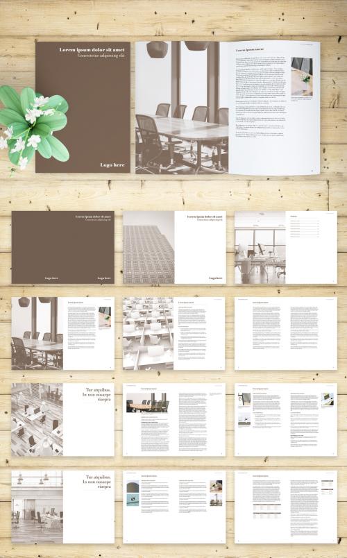 Brown and White Book Layout - 284400489