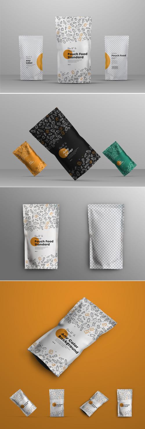 4 Food Pouch Mockups - 285084572