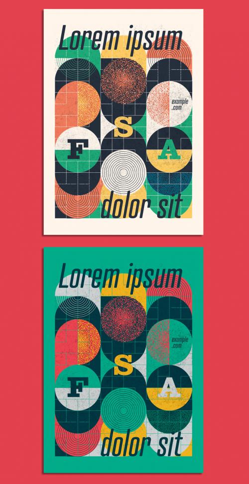 Geometric Poster Layout - 285484005