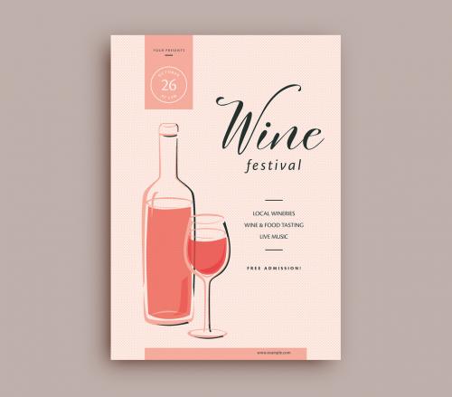 Wine Festival Flyer Layout - 285531569