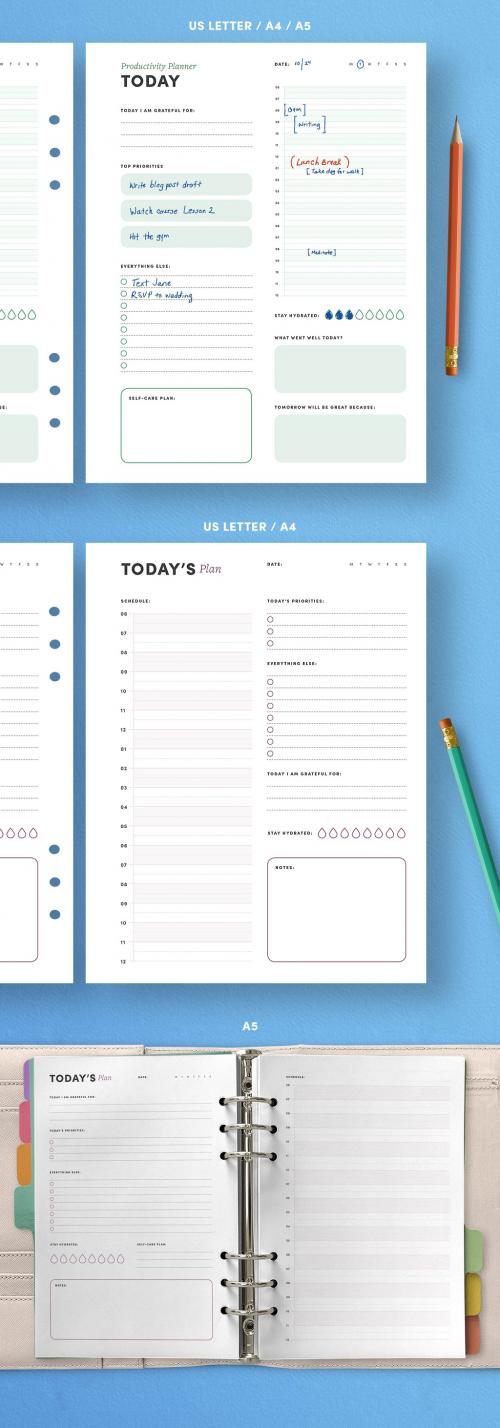 Daily Productivity Planner To Do List Layout - 285686390