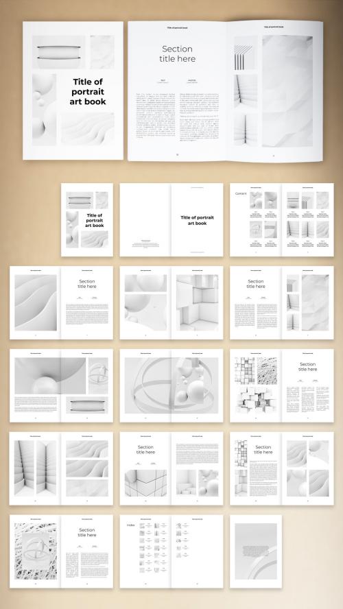 Black and White Book Layout - 285699773