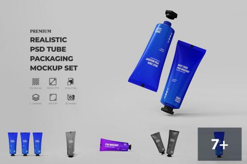 Cosmetic Tube PSD Mockup