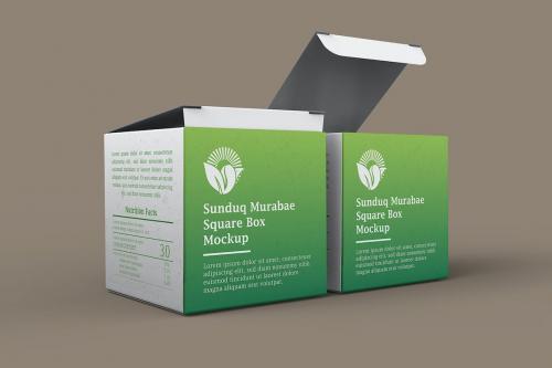 Square Box Mockup