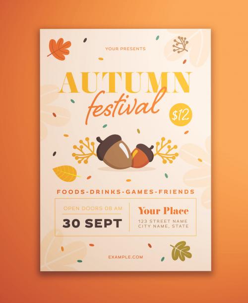Autumn Festival Graphic Flyer Layout - 285724445