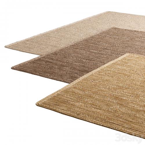 Natural Lengthwise Braided Jute Rug