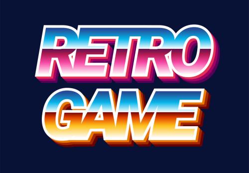 80s Retro Futurism Text Effect - 286346464