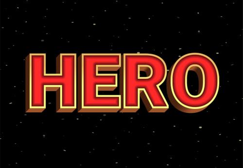 Red And Gold Super Hero Text Effect - 286346539
