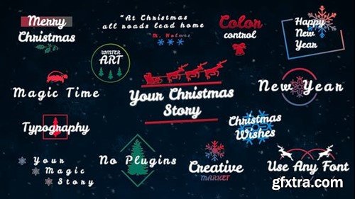 Videohive Magic Christmas Titles 49393320