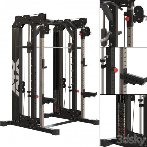 Home Gym ATX_Smith Cable Rack Weight Stack