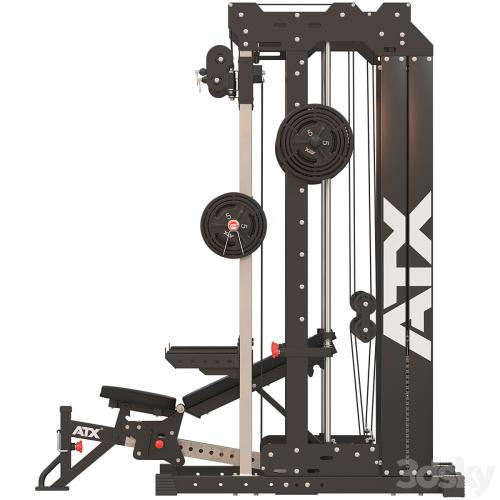 Home Gym ATX_Smith Cable Rack Weight Stack