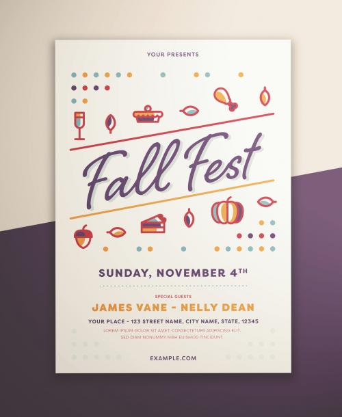 Fall Festival Graphic Flyer Layout - 286892155