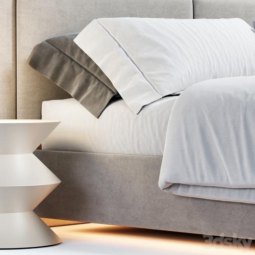 Tatlin soft bed By Minotti