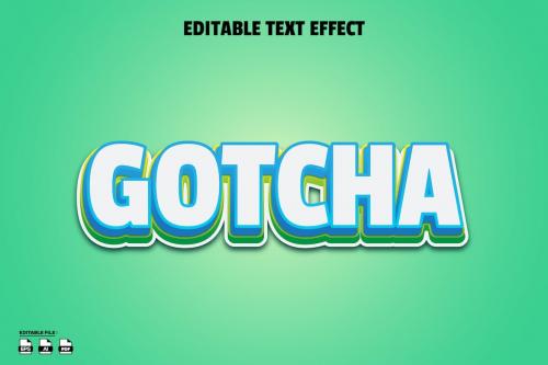 Gotcha editable text effect