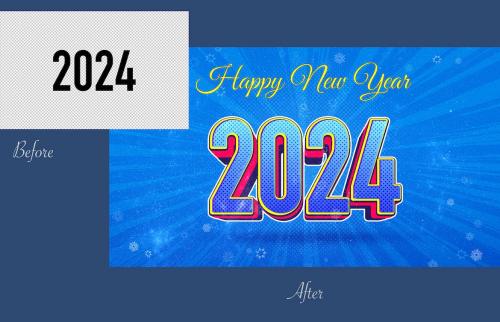 Happy New Year 2024 Template