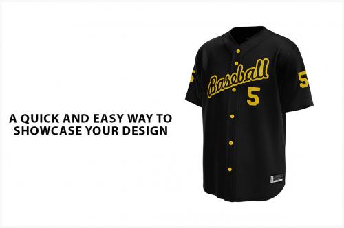 Baseball Jersey Mockup - 3 PSD'S