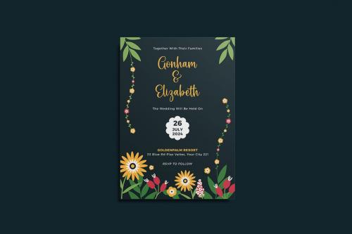 Borange Wedding Invitation Template