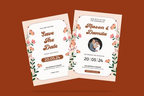 Brownie Wedding Invitation Template