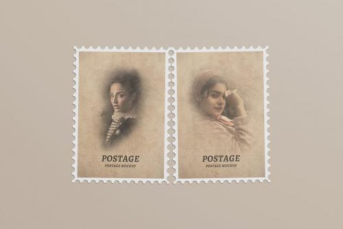 Postage Stamp Mockup