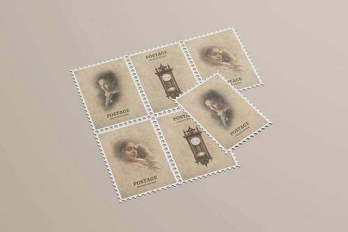 Postage Stamp Mockup