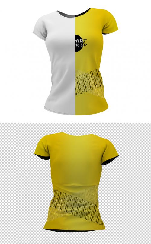 T-Shirt Front and Back Mockup - 287649326