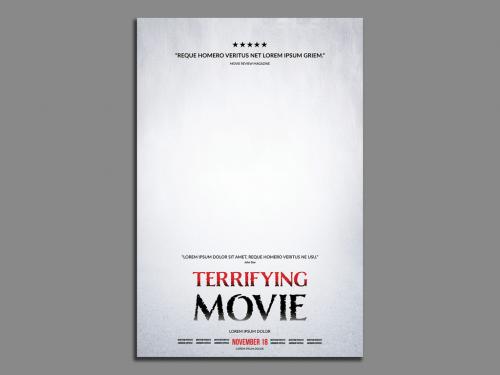 Horror Movie Poster Layout - 288215551