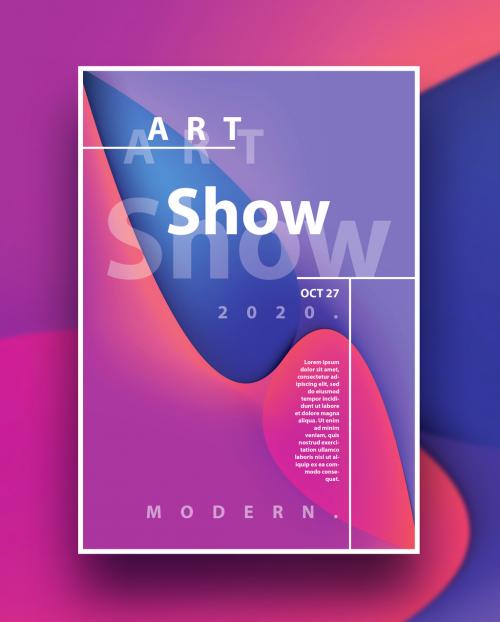 Abstract Contemporary Poster Layout - 288239277