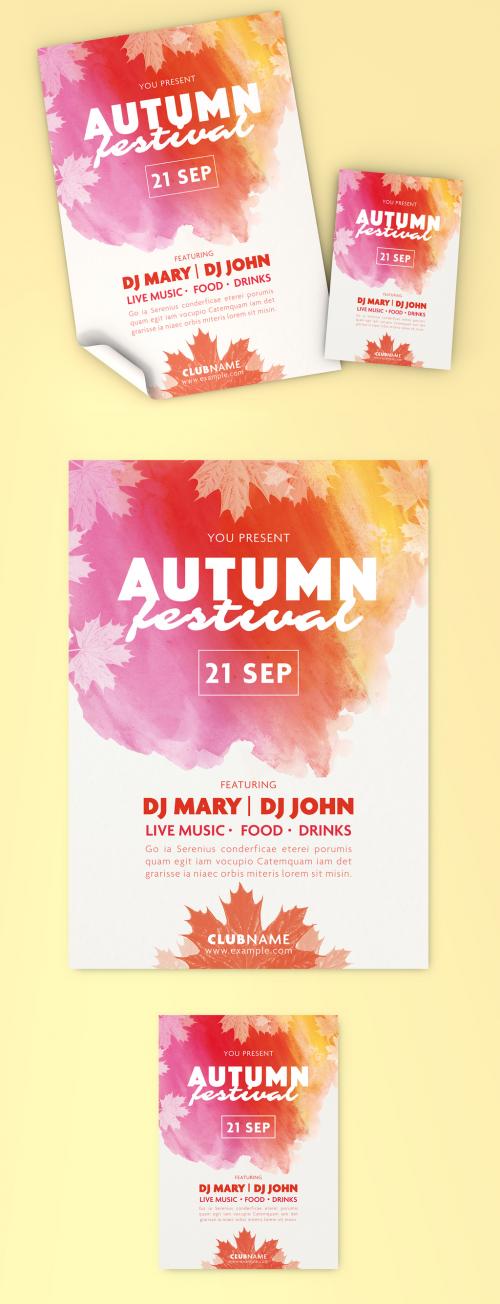 Fall Festival Flyer Set Layouts - 288734994