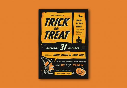 Trick or Treat Halloween Event Flyer - 288754997