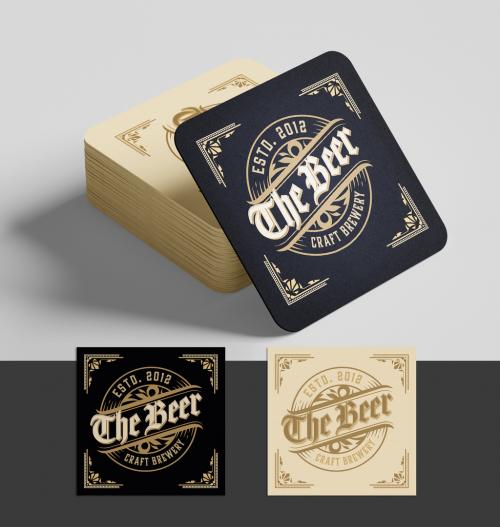 Vintage Brewery Logo Layout - 288915689