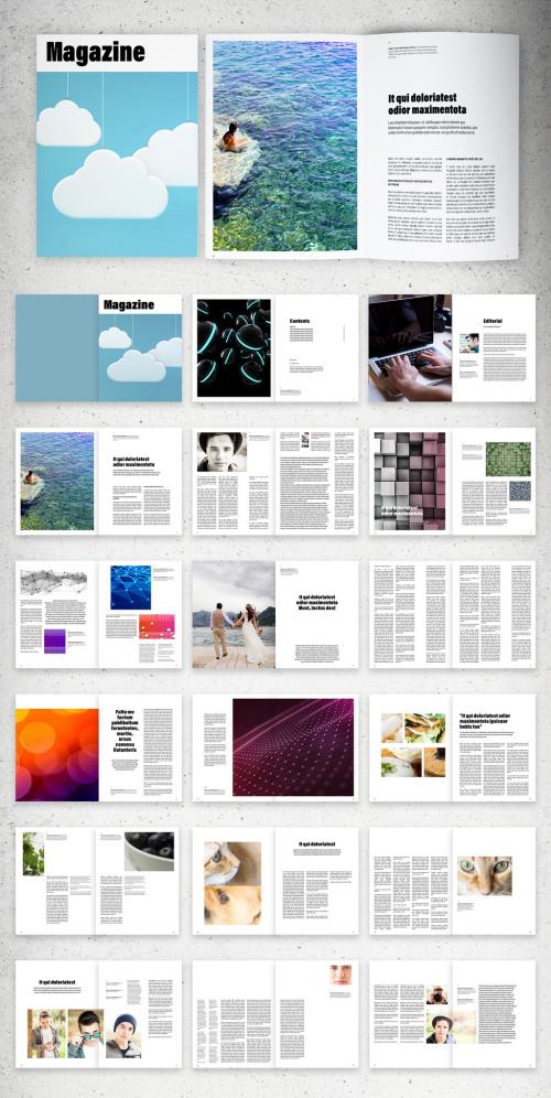 Minimalist Magazine Layout - 289155754