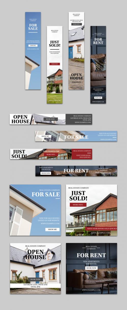 Real Estate Web Banner Layout Set - 290329540