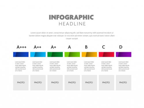 Infographic with Colorful Stripes - 290355067