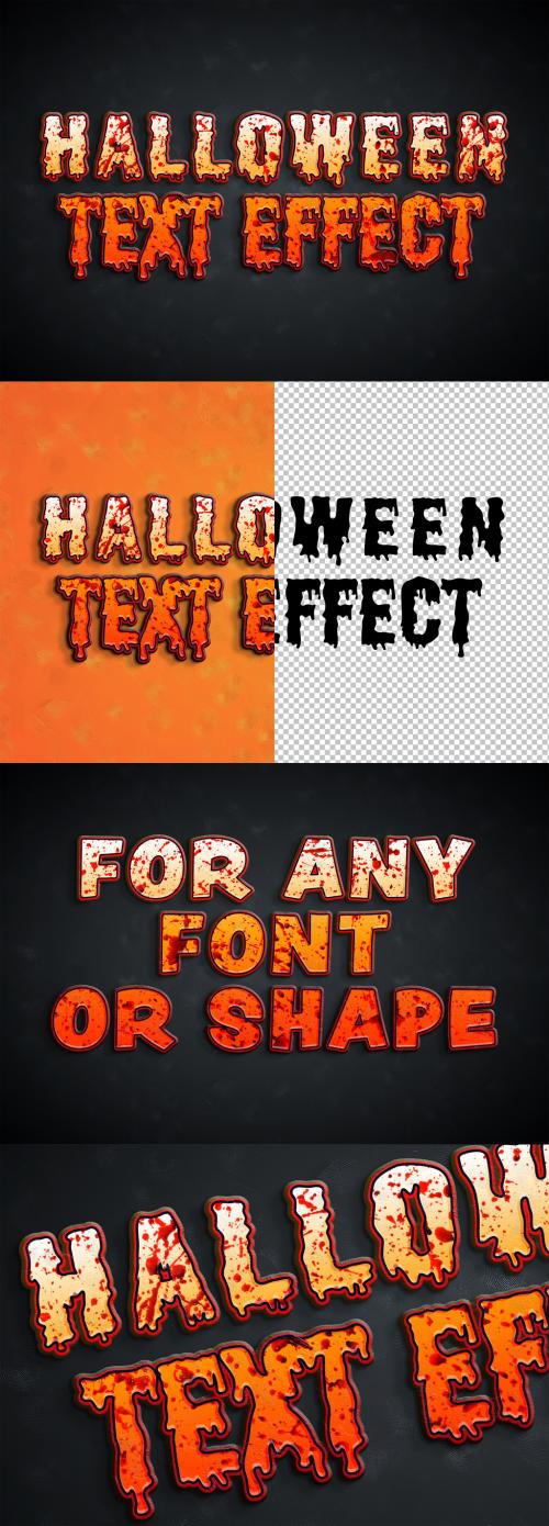 Halloween Bloody Text Effect Mockup - 290803186