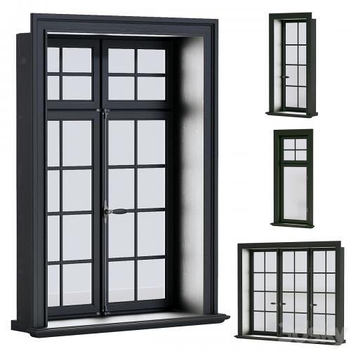 Set of scandinavian windows