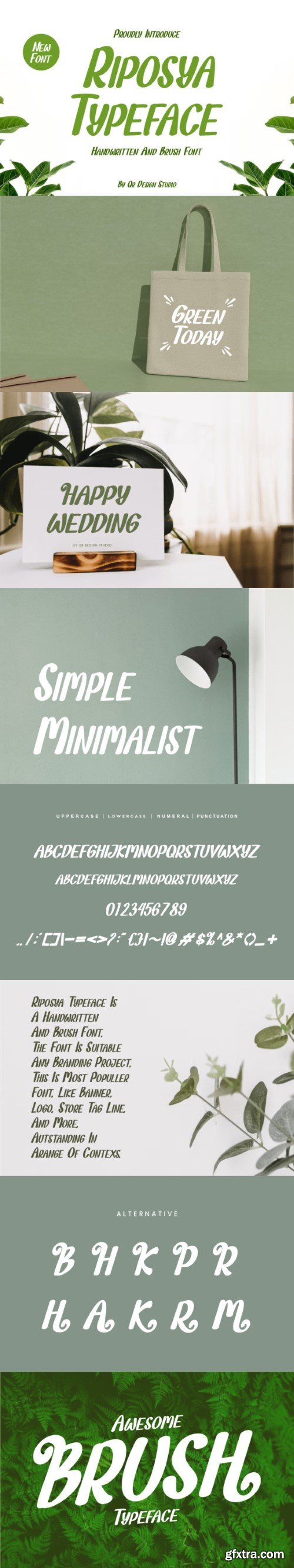 Riposya Typeface Font
