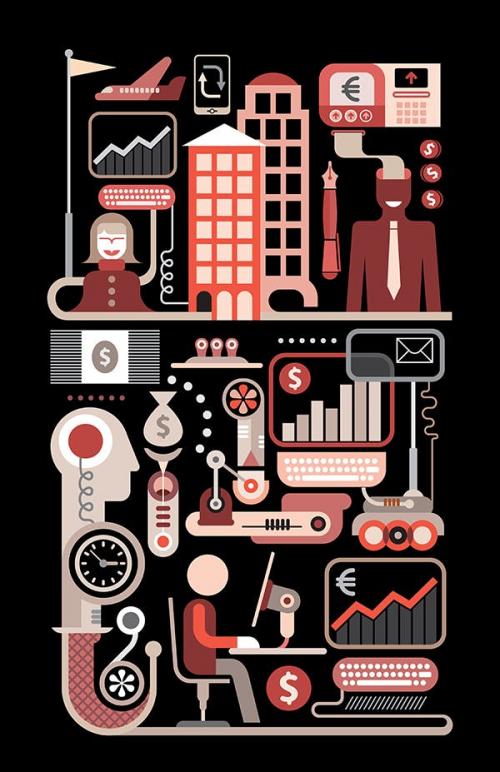 Finance and Business vector illustration