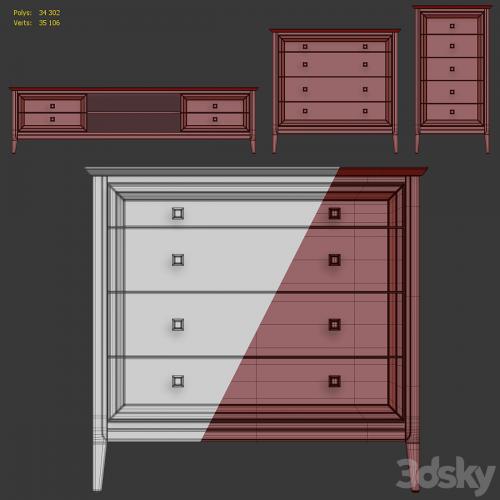 TV cabinet chest of drawers for clothes Tesoro Aletan