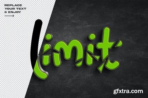 Break The Limit Psd 3D Text Effect 3LGSTVC