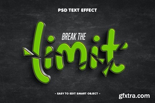 Break The Limit Psd 3D Text Effect 3LGSTVC