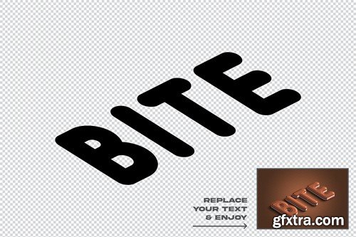 Chocolate Bite Editable Psd Text Effect EKFYSRF