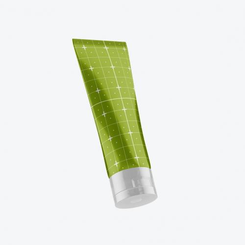 Transparent Cosmetic Tube Mockup