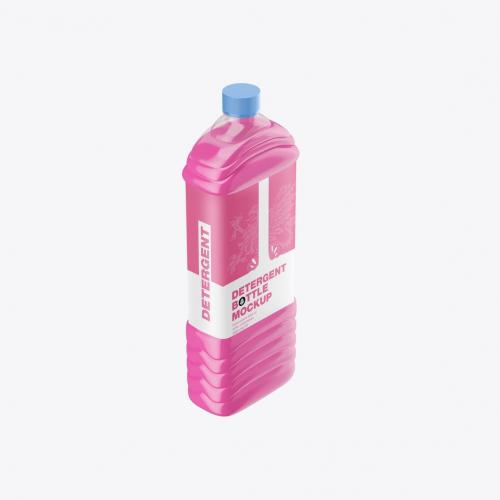 Plastic Liquid Bottle Mockup